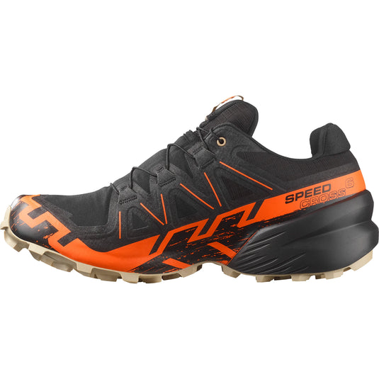 Salomon Men's Speedcross 6 Gore-Tex Black/Shocking Orange/White Pepper L478795