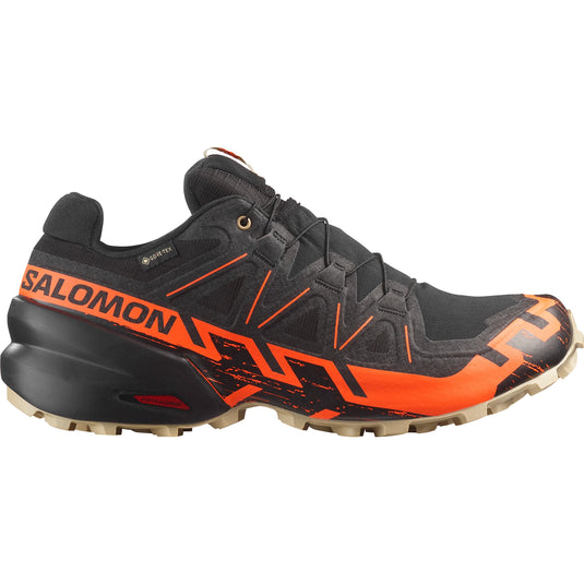 Salomon Men's Speedcross 6 Gore-Tex Black/Shocking Orange/White Pepper L478795