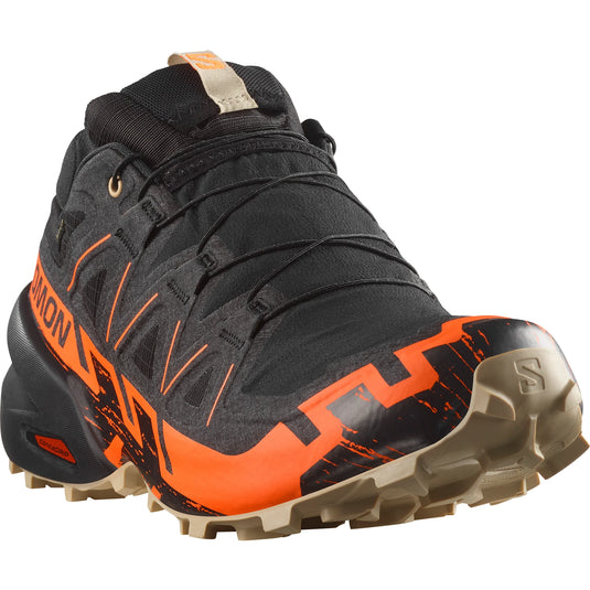 Salomon Men's Speedcross 6 Gore-Tex Black/Shocking Orange/White Pepper L478795