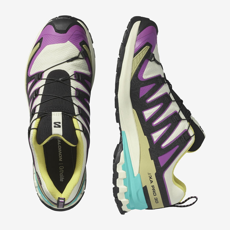 Load image into Gallery viewer, Salomon Men&#39;s XA Pro 3D V9 Gore-Tex Shoes Transparent Yellow/Black/Waterfall L47881700
