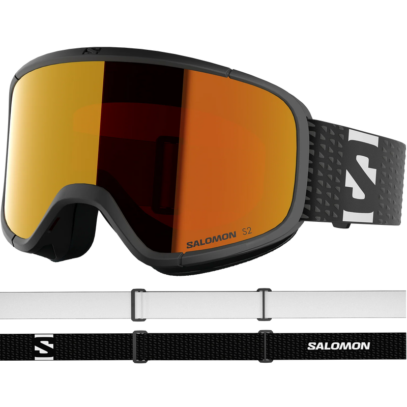 Load image into Gallery viewer, Salomon Unisex Aksium 2.0 Mirror Lens S2 Snow Goggles Black/Mid Red L47906300
