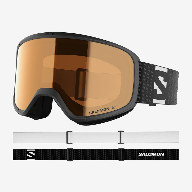 Load image into Gallery viewer, Salomon Kids' Lumi (6-12 Years) Goggles Black/Flash Tonic Orange L47910700
