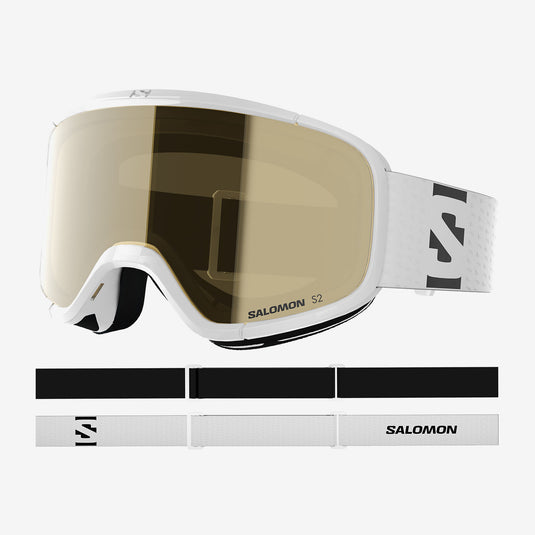 Salomon Kids' Lumi (6-12 Years) Goggles White/Flash Gold L47910800