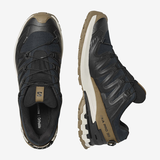 Salomon Men's XA Pro 3D V9 Gore-Tex Lifelong Shoes Black/Coyote Brown/Vanilla Ice L47963800