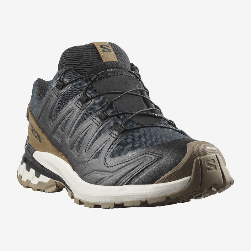 Load image into Gallery viewer, Salomon Men's XA Pro 3D V9 Gore-Tex Lifelong Shoes Black/Coyote Brown/Vanilla Ice L47963800
