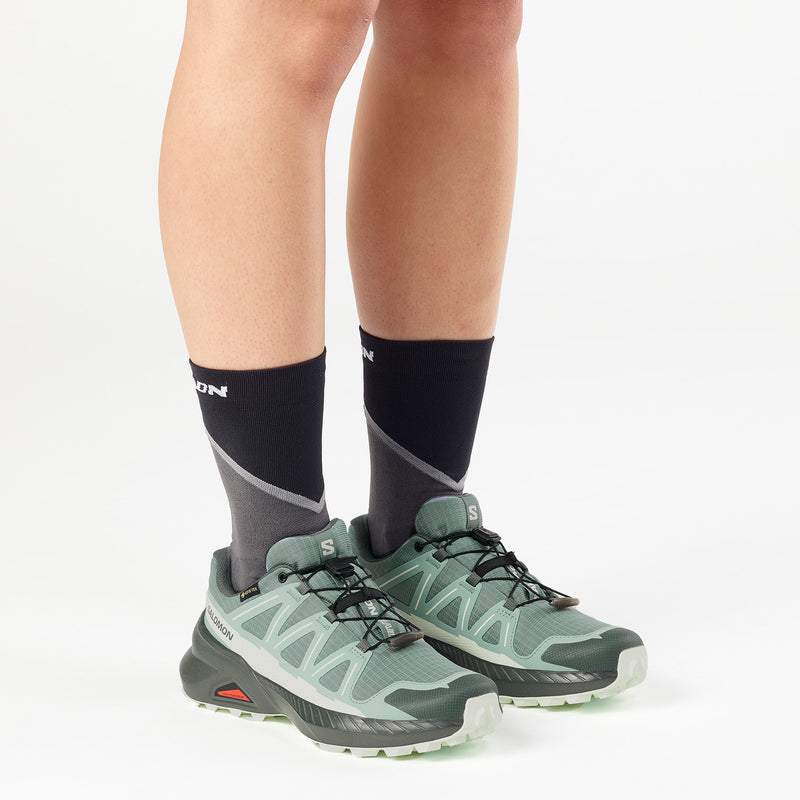 Load image into Gallery viewer, Salomon Women's Speedcross Peak Gore-Tex Shoes Trooper/Tourmaline/Clearly Aqua L47974500
