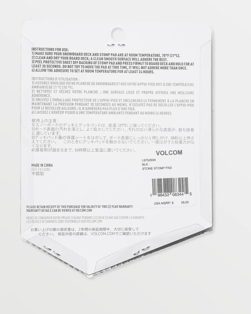 Load image into Gallery viewer, Volcom Stone Stomp Pad Black L6752600_BLK
