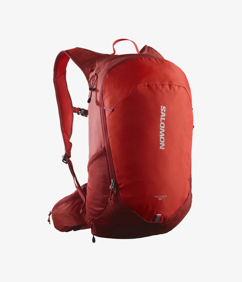 Load image into Gallery viewer, Salomon Unisex Trailblazer 20L Hiking Bag Red Dahlia/High Risk Red LC2183500
