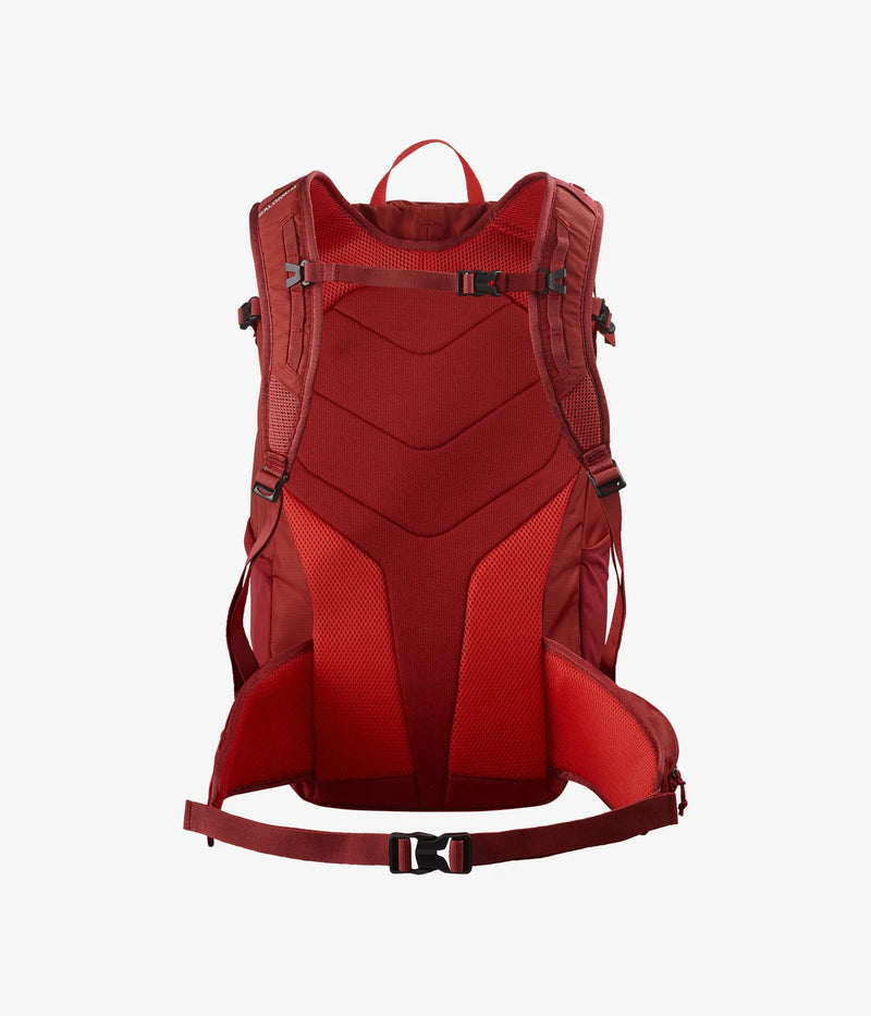Load image into Gallery viewer, Salomon Unisex Trailblazer 30L Hiking Bag Red Dahlia/High Risk Red LC2183700
