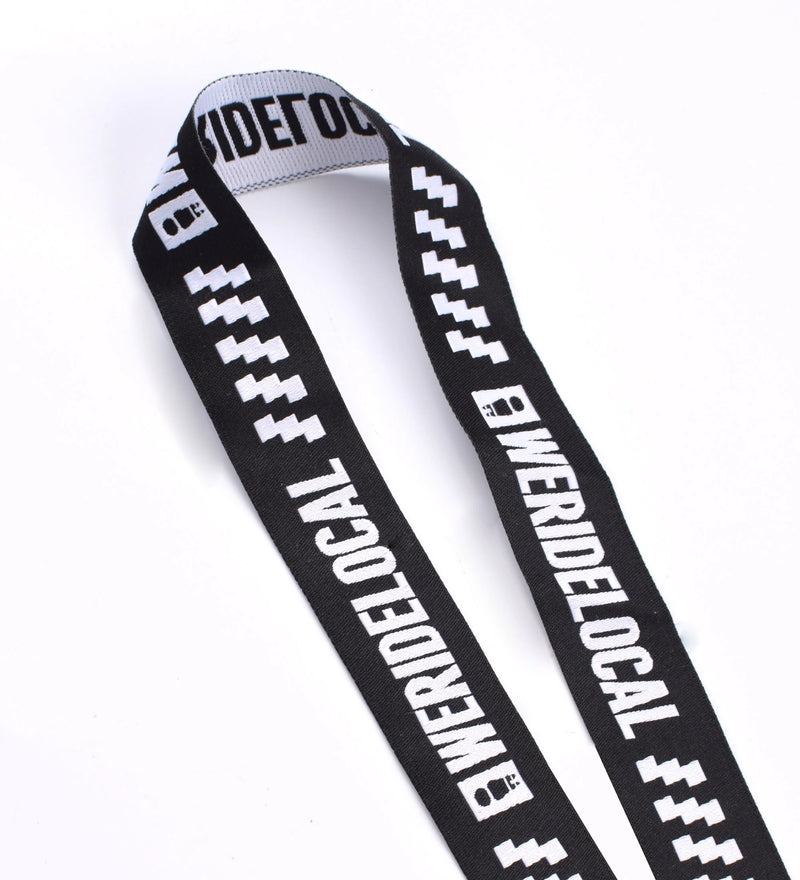 Load image into Gallery viewer, We Ride Local Logotype Lanyard Black LL_SS26
