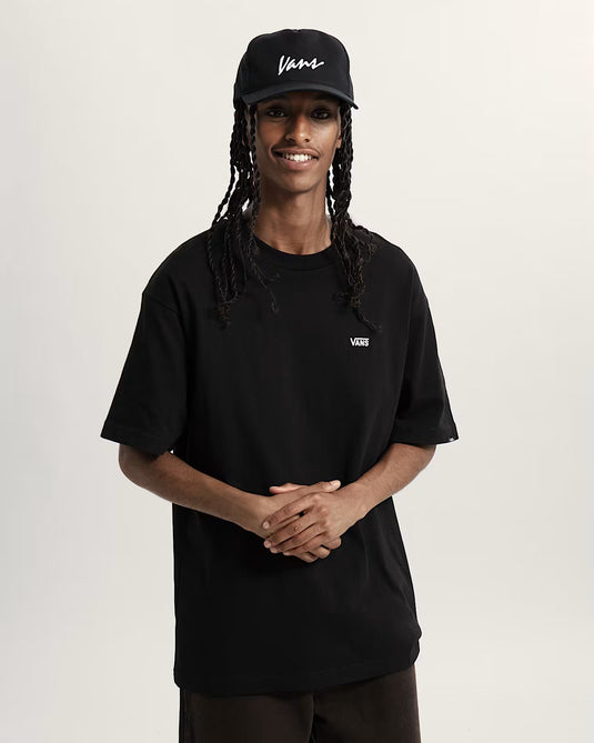 Vans Unisex Left Chest II Logo T-Shirt Black VN000P1PBLK