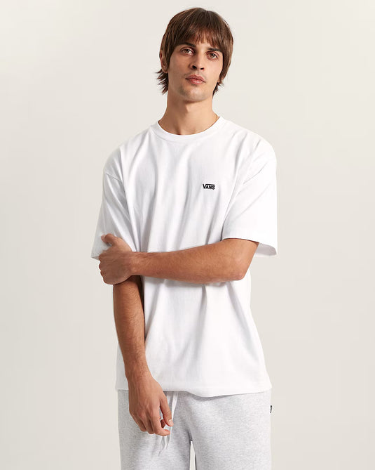 Vans Unisex Left Chest II Logo T-Shirt White VN000P1PWHT