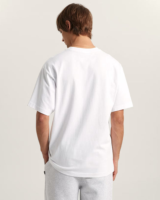 Vans Unisex Left Chest II Logo T-Shirt White VN000P1PWHT