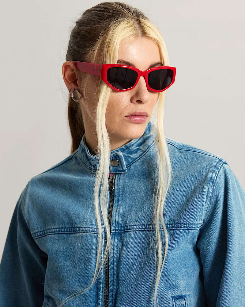 Load image into Gallery viewer, Vans Unisex Leyden Sunglasses Racing Red VN000T0CIZQ
