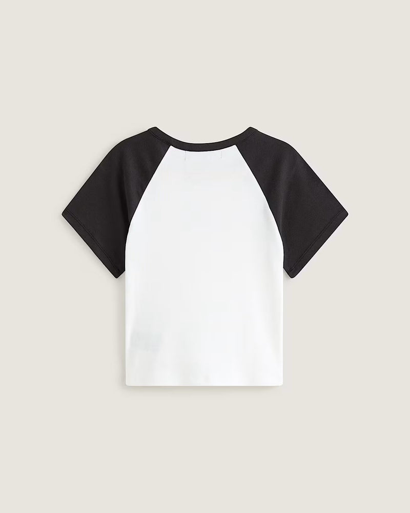 Load image into Gallery viewer, Vans Women's Clare Baby T-Shirt White VN000TBSTWB
