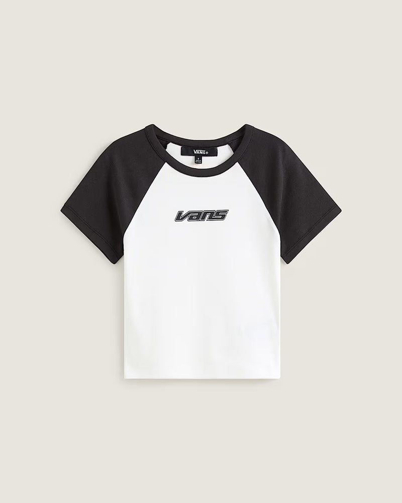 Load image into Gallery viewer, Vans Women's Clare Baby T-Shirt White VN000TBSTWB
