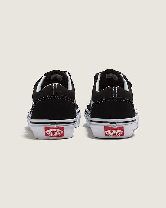 Vans Kids' Old Skool V Shoes Black/True White VN000VHE6BT