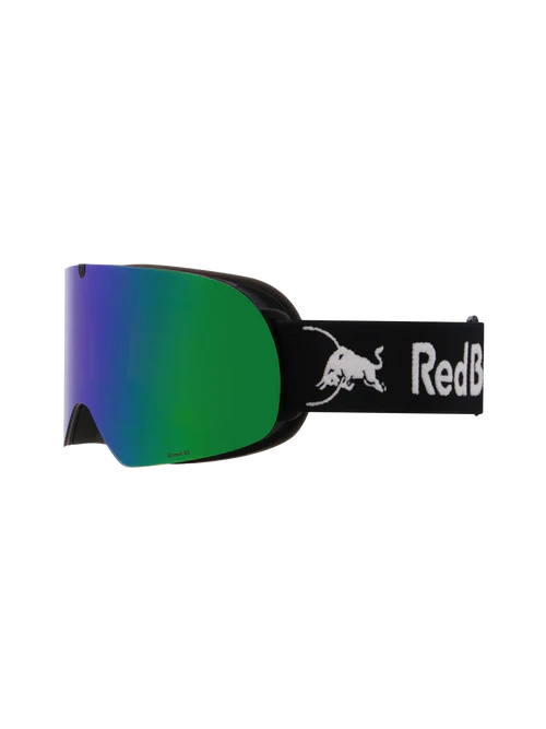 Red Bull Unisex Spect Soar Black Snow Goggles Brown/Green Mirror SOAR-15GR3