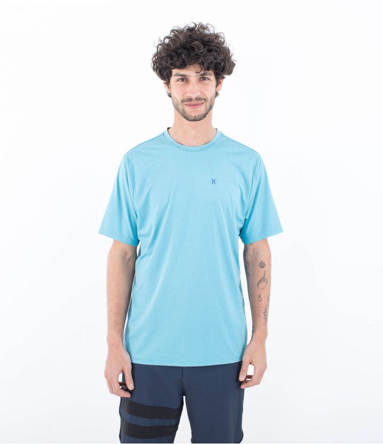 Load image into Gallery viewer, Hurley Men&#39;s Everyday Hybrid UPF T-Shirt Tahitian Teal MAT0000990-H4051
