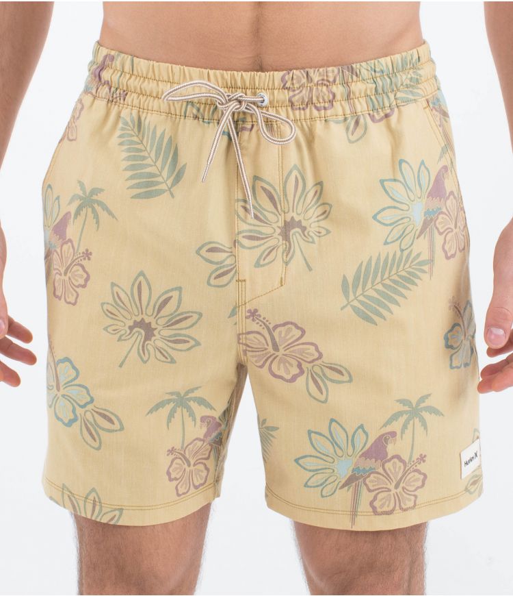 Load image into Gallery viewer, Hurley Men&#39;s Phantom Naturals Cannonball Volley 17&quot; Boardshorts Dusty Cheddar MBS0011880-H715
