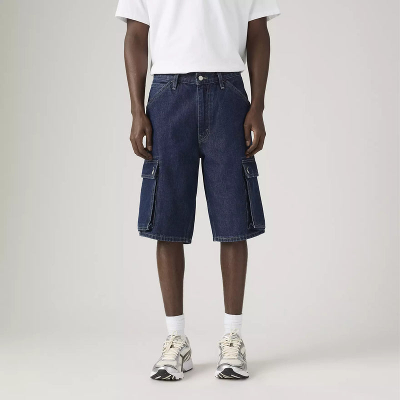 Load image into Gallery viewer, Levi's Men's  478™ Baggy Cargo Shorts Blue 001GU0012
