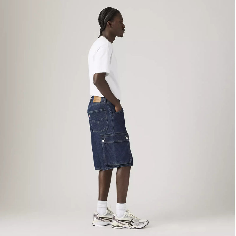 Load image into Gallery viewer, Levi's Men's  478™ Baggy Cargo Shorts Blue 001GU0012
