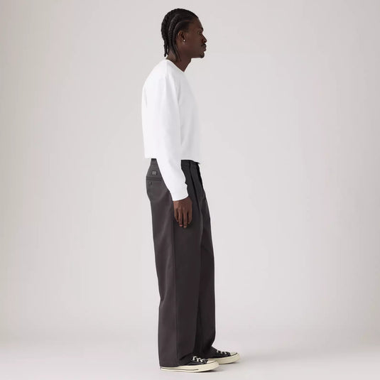 Levi's Men's Loose Pleated Work Chinos Pants Pitbull Grey 007WB0001