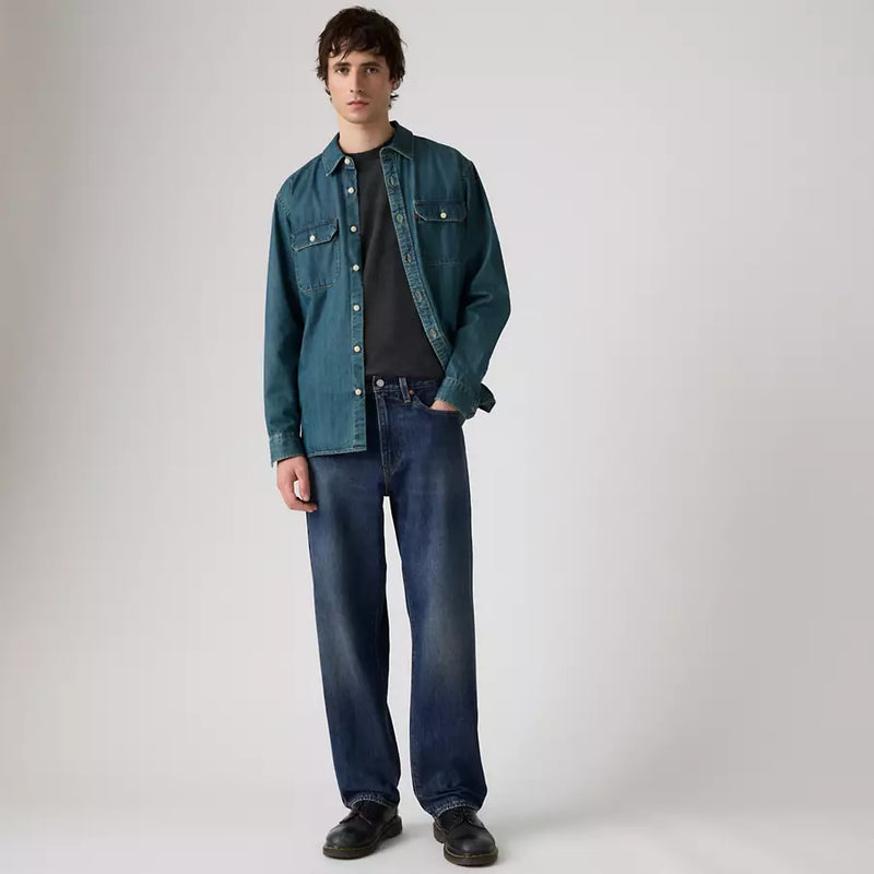 Load image into Gallery viewer, Levi's 568 Loose Straight Men's Jeans Dark Wash 290370158
