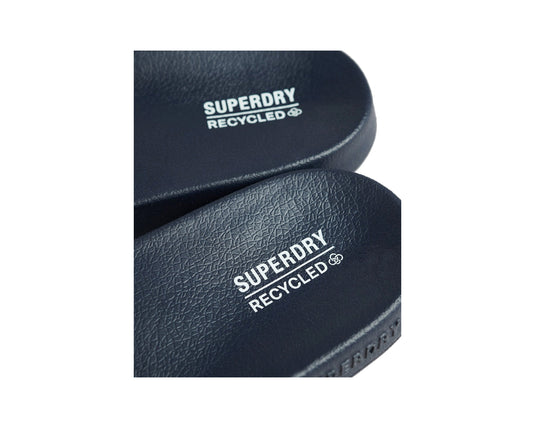Superdry Men's Code Core Vegan Pool Slide Deep Navy/Optic MF310222A-ECQ