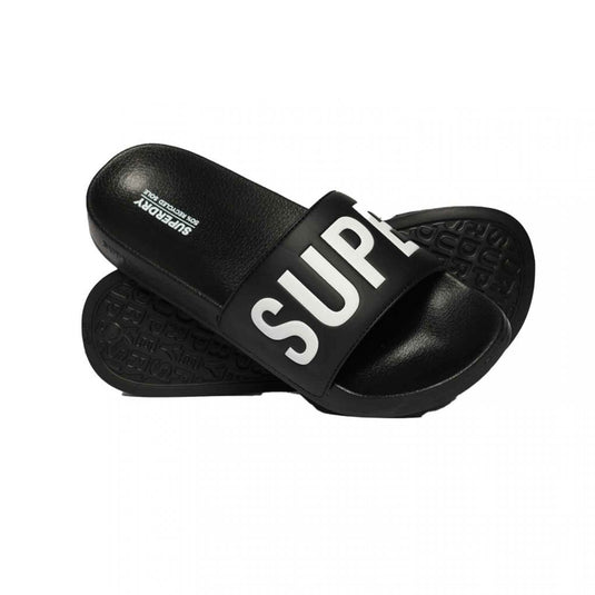 Superdry Men's Core Vegan Pool Slide Black/Optic MF310256A-33B
