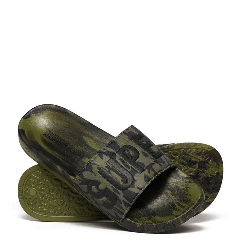 Load image into Gallery viewer, Superdry Men&#39;s Camo Vegan Pool Slide Nathan Camo MF310261A-3DL
