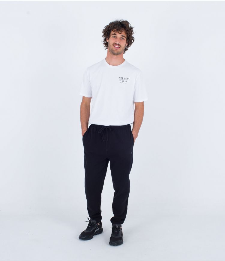 Load image into Gallery viewer, Hurley One And Only Solid Fleece Jogger Black MFB0001590-H010
