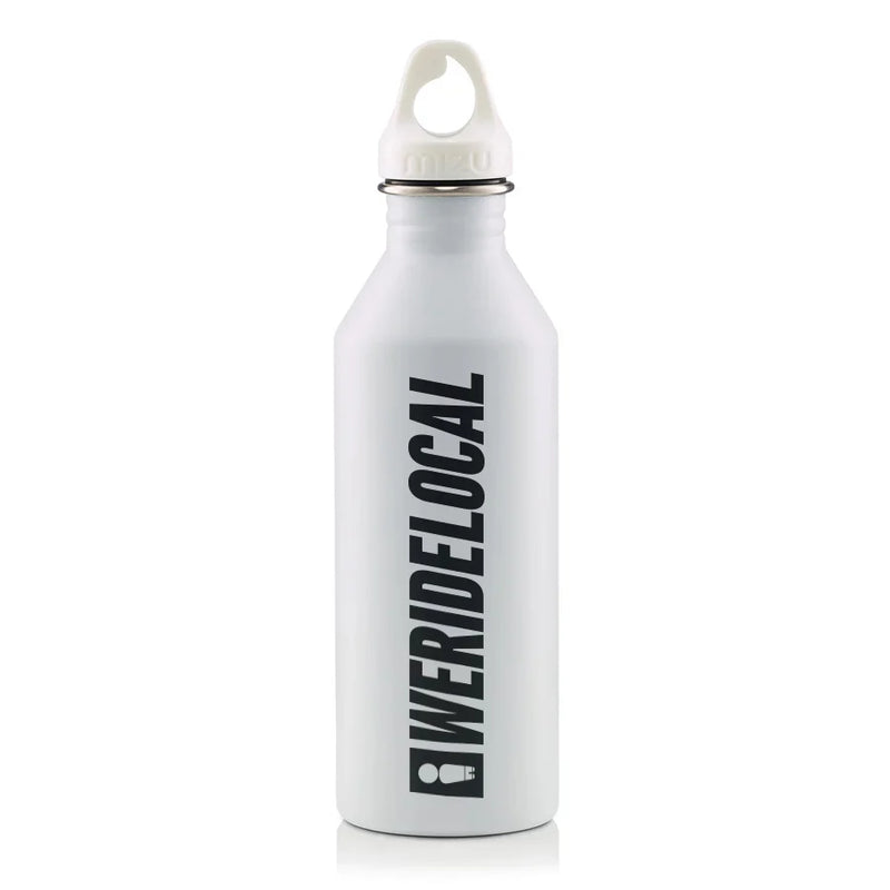 Load image into Gallery viewer, We Ride Local X Mizu Unisex Water Bottle White WB_SS26
