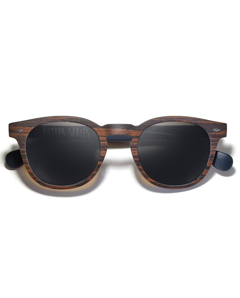 Load image into Gallery viewer, Moken Unisex Woody Sunglasses Brown/Gray MKN-C19 RWD-GRY
