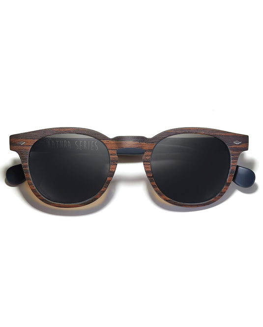Moken Unisex Woody Sunglasses Brown/Gray MKN-C19 RWD-GRY