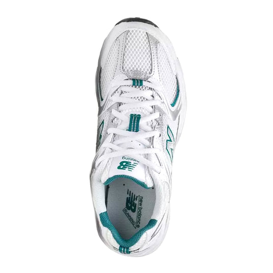 New Balance Unisex 530 Shoes White/Green MR530AB