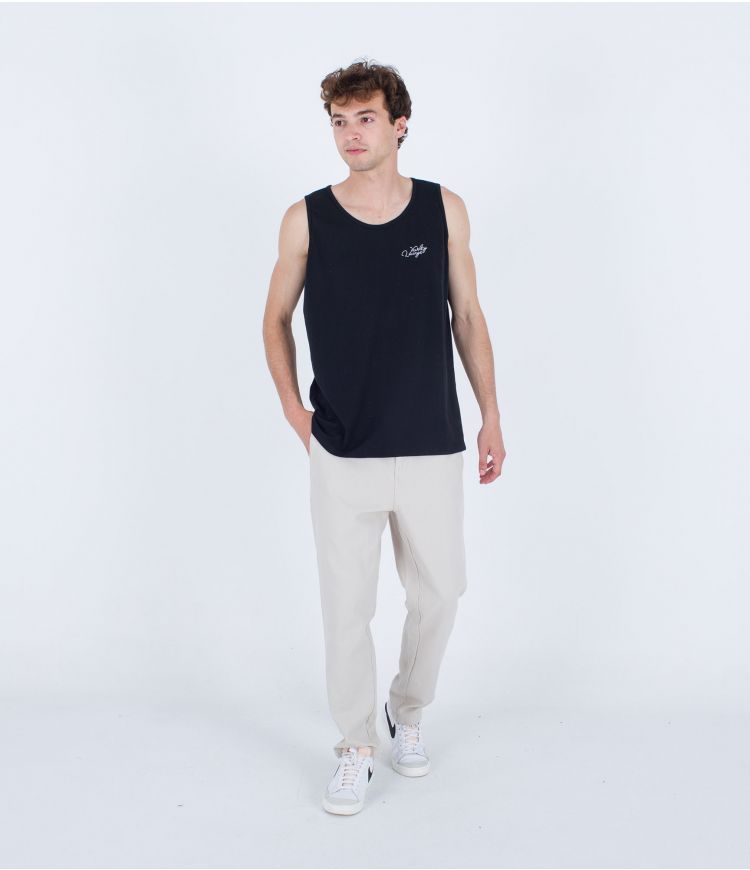 Load image into Gallery viewer, Hurley Men&#39;s Everyday H2O-Dri Stay Till Two Slub Tank Top Black MTK0004650-H010
