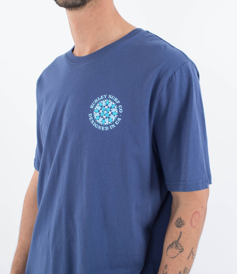 Load image into Gallery viewer, Hurley Men&#39;s Everyday Pedals T-Shirt Submarine MTS0039260-H4053
