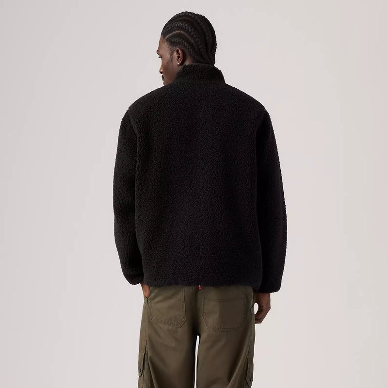 Load image into Gallery viewer, Levi's Men's Campo Sherpa Jacket Fleece Jet Black 007SH0000

