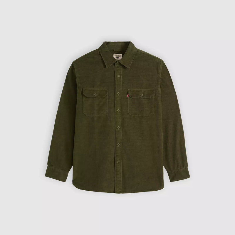 Load image into Gallery viewer, Levi's Men's Jackson Corduroy Worker Overshirt Olive Night 195730300
