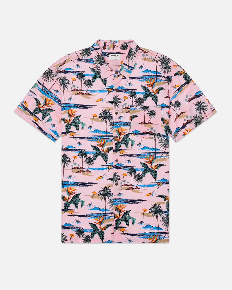 Load image into Gallery viewer, Hurley Men&#39;s Rincon Short Sleeve Shirt Lollipop MVS0005160-H686
