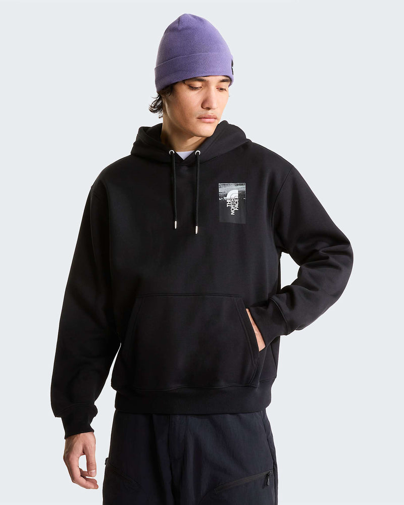 Load image into Gallery viewer, The North Face Men’s Apex ’75 Collage Relaxed Hoodie TNF Black NF0A8H54JK3
