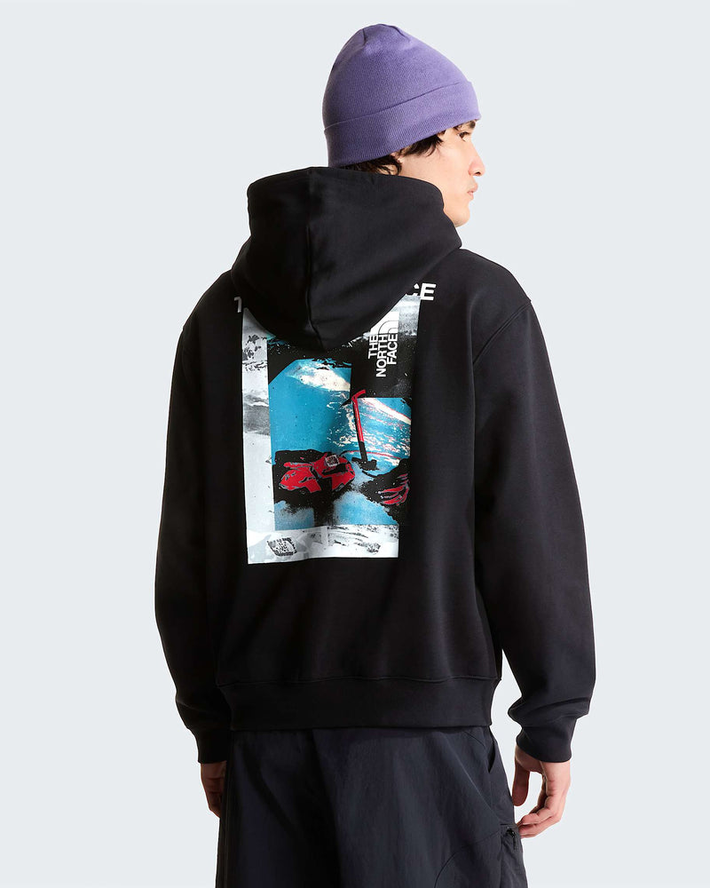 Load image into Gallery viewer, The North Face Men’s Apex ’75 Collage Relaxed Hoodie TNF Black NF0A8H54JK3
