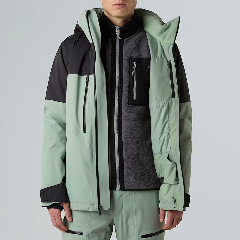 Load image into Gallery viewer, The North Face Men’s Chakal Snow Jacket Slate Moss-TNF Black NF0A87Y6D5N
