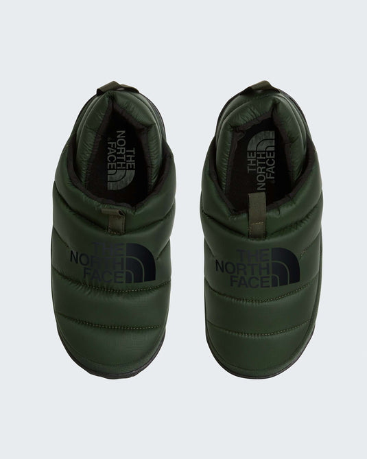 The North Face Men's Nuptse Winter Mules Bottle Green-TNF Black NF0A5G2FT5V1-090