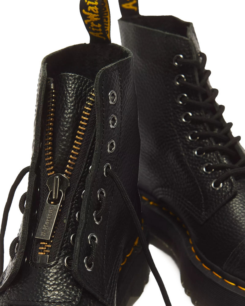 Load image into Gallery viewer, Dr. Martens Women's Sinclair Milled Nappa Leather Boots Shoes Black 22564001

