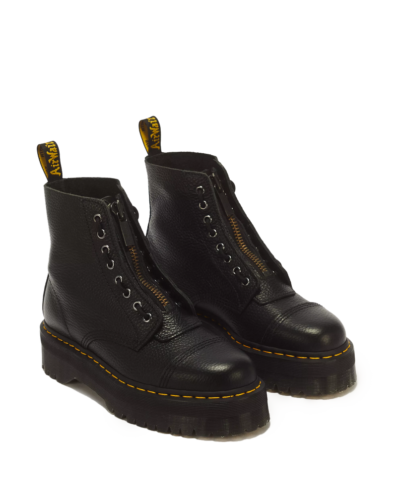 Load image into Gallery viewer, Dr. Martens Women's Sinclair Milled Nappa Leather Boots Shoes Black 22564001
