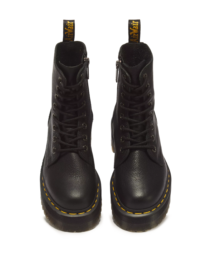 Load image into Gallery viewer, Dr.Martens Women's Jadon III Pisa Leather Platform Boots Black 26378001
