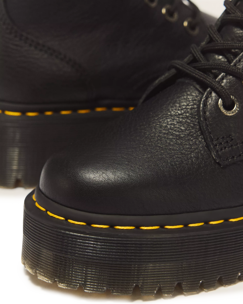 Load image into Gallery viewer, Dr.Martens Women's Jadon III Pisa Leather Platform Boots Black 26378001
