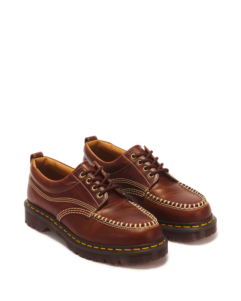 Load image into Gallery viewer, Dr.Martens Unisex Lowell Leather Moc Toe Shoes Butterscotch 31817243
